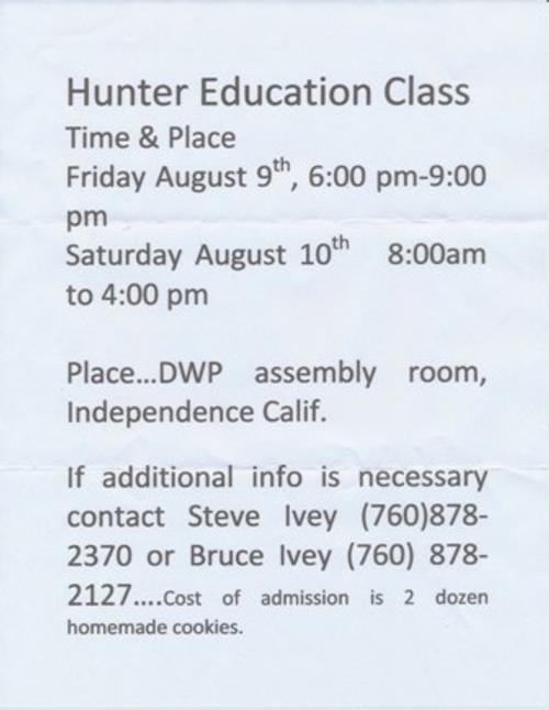 Take a Hunter Education Class in Independence and Feel the Independence